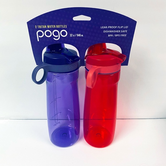 POGO Tritan Water Bottles 32oz Pink and purple 2 pack NWT - Picture 1 of 4